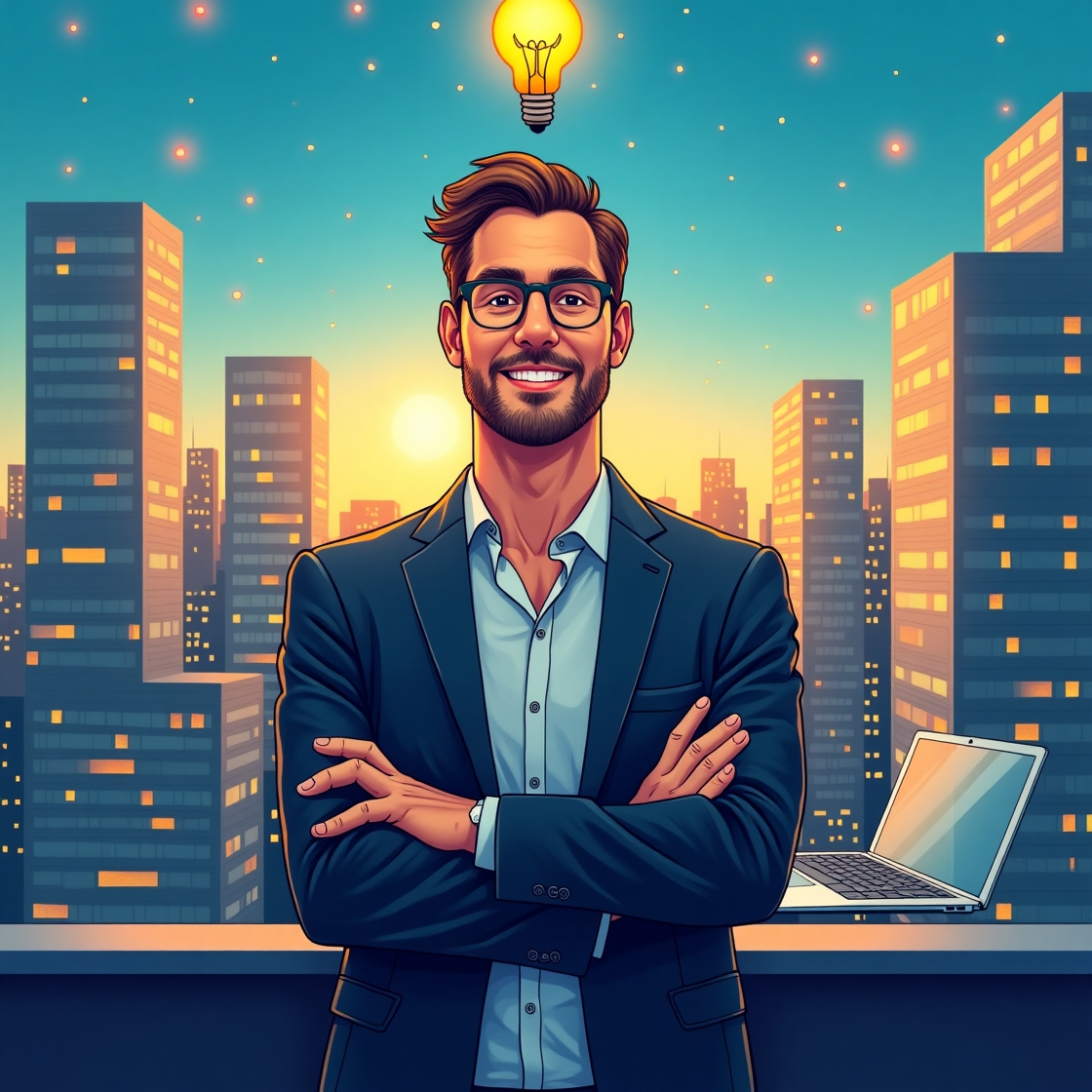 Flux_Dev_a_highly_detailed_vibrant_illustration_of_a_confident_0